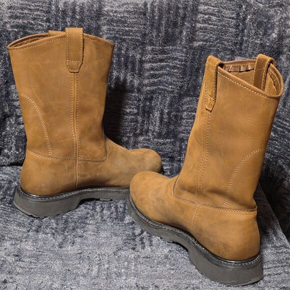 WOLVERINE Steel Toe Work Boots Mens 12M  DD Wellington Leather Work #W04707 main image 5